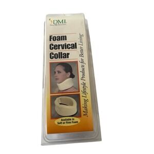 DMI Foam Cervical Collar Comfort Neck Support, Medium, 4-Inch‎ Width, Tan